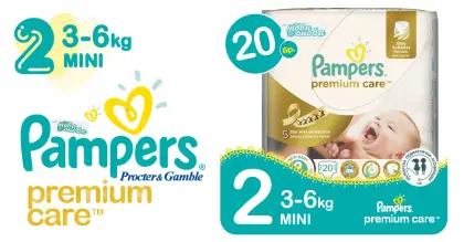 Pampers 2 Mini 4-8 kg Premium care Пелени 23 бр