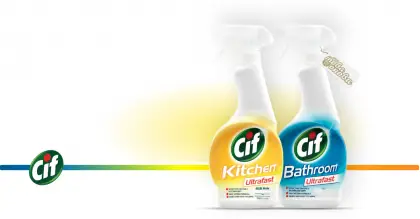 Cif Ultrafast Спрей за баня и за кухня 650 ml