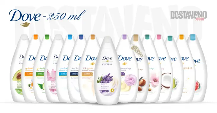 Dove Подхранващи душ гелове 250 ml