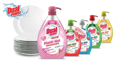 Dual Power концентриран гел за ръчно измиване 1000 ml