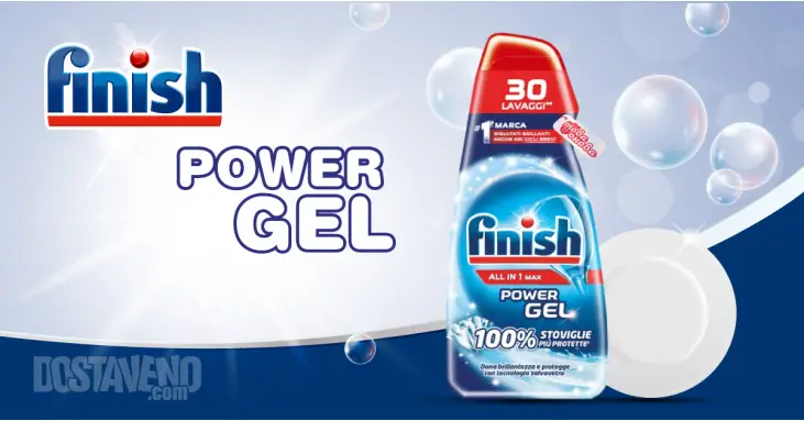 Finish power gel гел за съдомиялна 600 ml