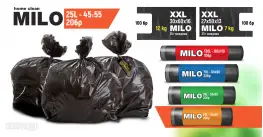 Milo торбички за смет 20 броя 45х55 - 25 Литра Milo торбички за смет 20 броя 45х55 - 25 Литра