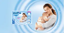 Molfix Jumbo 1 NewBorn пелени за бебе 40 бр Molfix Jumbo 1 NewBorn пелени за бебе 40 бр