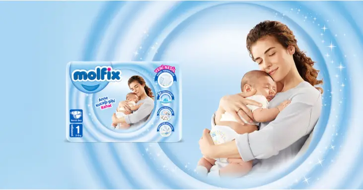 Molfix Jumbo 1 NewBorn пелени за бебе 40 бр