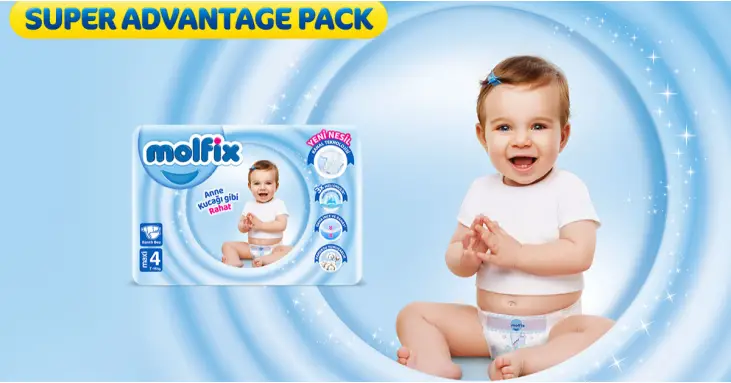 Molfix Giga 4 Maxi Plus пелени за бебе 82 бр