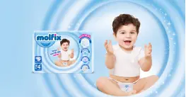 Molfix Jumbo 4 Maxi Plus пелени за бебе 52 бр Molfix Jumbo 4 Maxi Plus пелени за бебе 52 бр