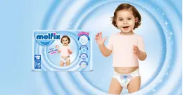 Molfix Jumbo 6 Extra Large пелени за бебе 38 бр Molfix Jumbo 6 Extra Large пелени за бебе 38 бр
