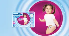 Molfix Pants Jumbo 6 Extra Large гащички за бебе 38 бр