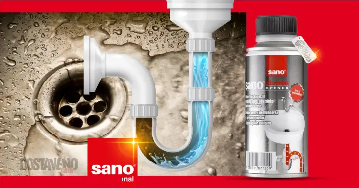 Sano Drain Opener гранули за отпушване на канали 200 гр