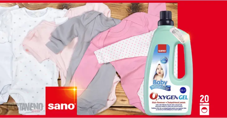 Sano Oxygen baby Гел за премахване на петна 1000 ml Sano Oxygen baby Гел за премахване на петна 1000 ml