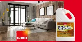 Sano Poliwix за подове и паркети от естествено дърво 2000 ml Sano Poliwix за подове и паркети от естествено дърво 2000 ml