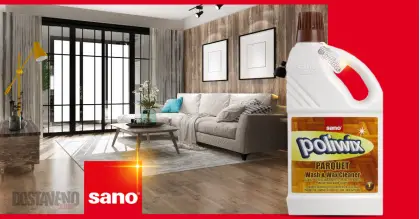 Sano Poliwix за подове и паркети от естествено дърво 1000 ml