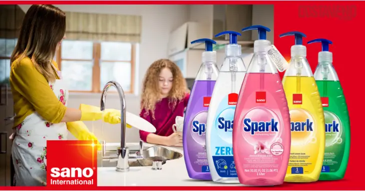 Sano Spark за съдове 1000 ml - Препарат за ръчно измиване