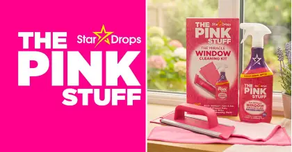 The Pink Stuff Miracle Window Cleaning Kit Комплект за прозорци