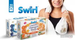Swirl Листчета за пране non-bio 20 броя Swirl Листчета за пране non-bio 20 броя