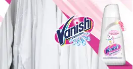 Vanish за бяло White Oxi Action 1000ml - премахва петна 