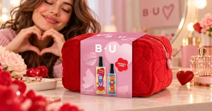 B.U Vanilla Candy + Brazilian Soul подаръчен комплект боди мист 200 ml + 100 ml + несесер