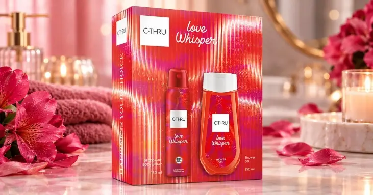 C-THRU LOVE WHISPER подаръчен комплект део спрей 150 ml + душ гел 250 ml