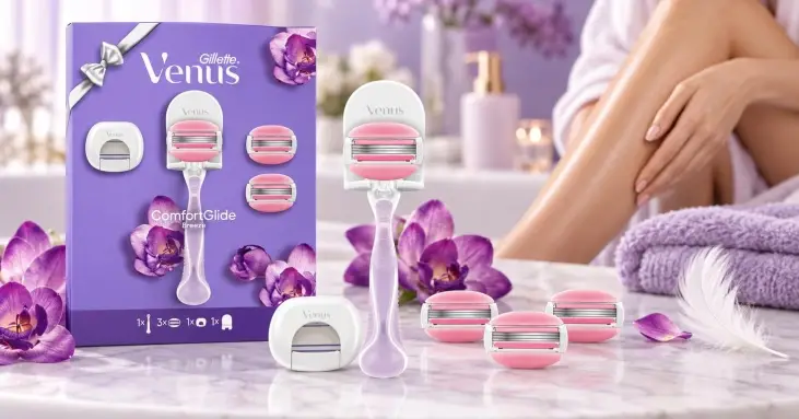 Gillette Venus ComfortGlide Breeze подаръчен комплект за бръснене с 3 резервни глави