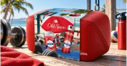 Old Spice Sport Power подаръчен комплект с дезодорант стик 50 ml, спрей 150 ml и червен несесер