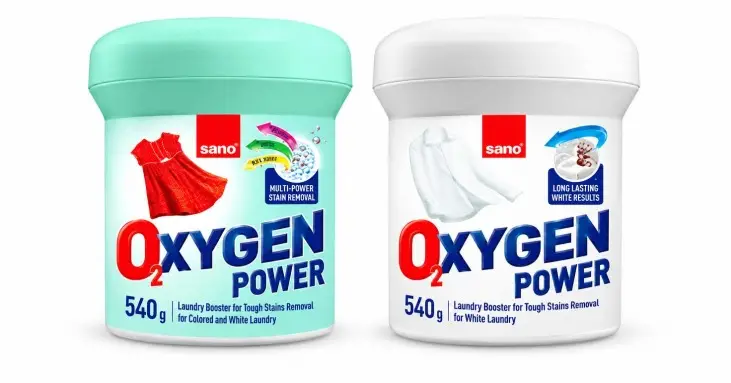 Sano Oxygen Power прахообразен препарат за премахване на петна 540 g