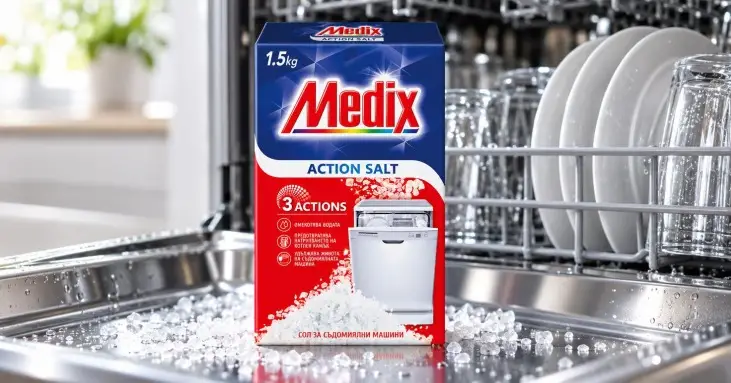 MEDIX Action Salt сол за съдомиялни машини 1.5 kg