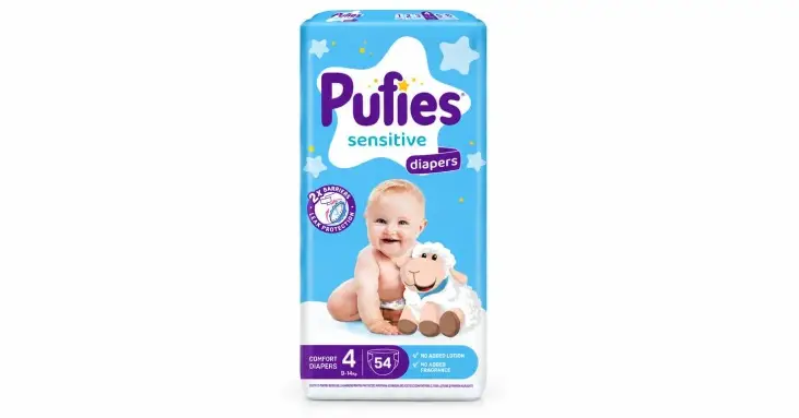 Pufies 4 пелени за бебе 9–14 kg 54 бр.