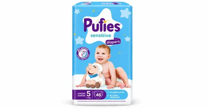 Pufies 5 пелени за бебе 11–16 kg 46 бр.