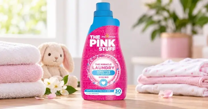 The Pink Stuff Sensitive Non Bio течен перилен препарат 960 ml The Pink Stuff Sensitive Non Bio течен перилен препарат 960 ml