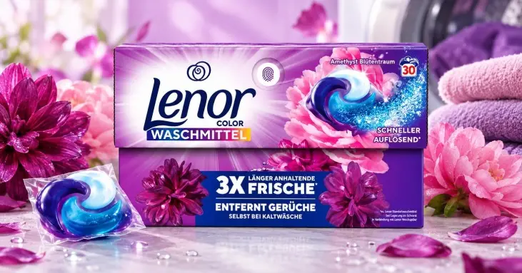 Lenor Amethyst Blütentraum Color капсули за пране 30 бр. Lenor Amethyst Blütentraum Color капсули за пране 30 бр.