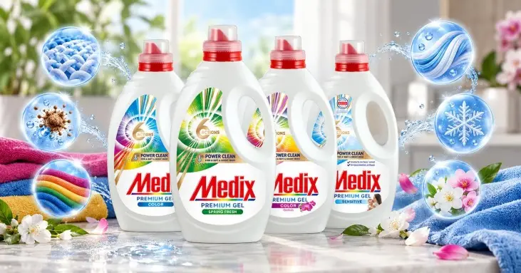 Medix 6 Actions течен перилен препарат 1080 ml Medix 6 Actions течен перилен препарат 1080 ml