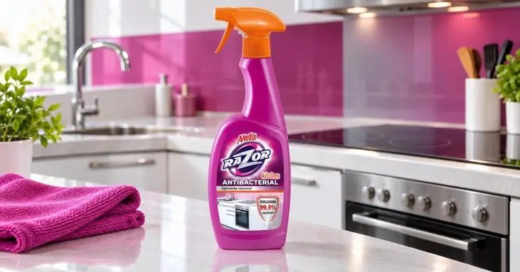 Medix Razor Kitchen дезинфекциращ спрей за кухня 750 ml Medix Razor Kitchen дезинфекциращ спрей за кухня 750 ml