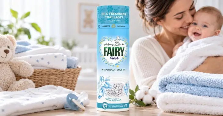 Fairy Non bio Fresh Almond Milk & Manuka Honey омекотител перли 320 g Fairy Non bio Fresh Almond Milk & Manuka Honey омекотител перли 320 g