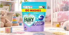 Fairy Non Bio Platinum + Extra Freshness капсули за пране 60 пранета Fairy Non Bio Platinum + Extra Freshness капсули за пране 60 пранета
