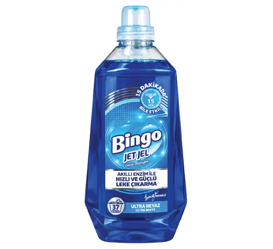 Bingo Jet Ultra White гел за пране 1480 ml – син вариант