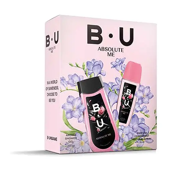 B.U ABSOLUTE ME подаръчен комплект натурален спрей 75 ml и душ гел 250 ml