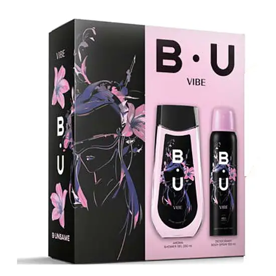 B.U VIBE подаръчен комплект део спрей 150 ml и душ гел 250 ml