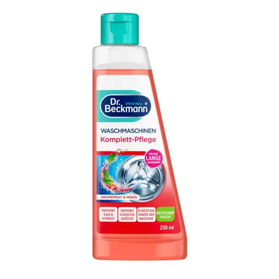 Dr. Beckmann Grapefruit & Minze препарат за почистване и поддръжка на перални машини 250 ml