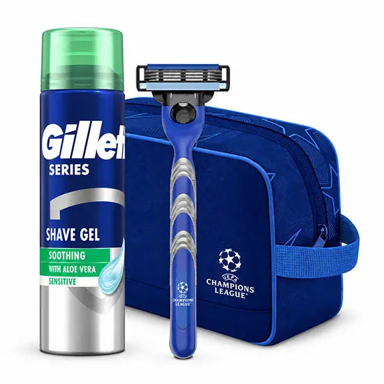 Gillette Mach3 Champions League подаръчен комплект за бръснене
