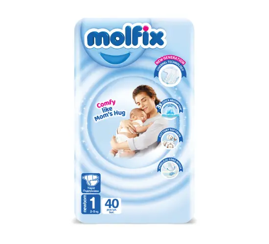Molfix 1 NewBorn пелени за новородено