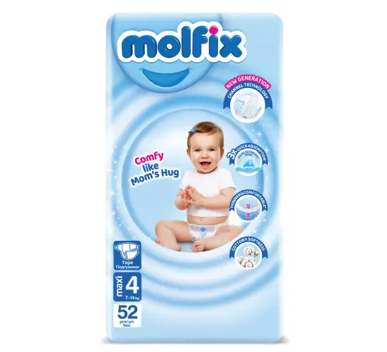 Molfix Jumbo 4 Maxi пелени за бебе