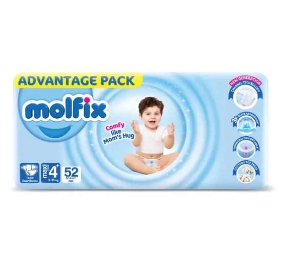 Molfix Jumbo 4 Maxi Plus пелени за бебе