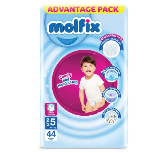 Molfix Pants Jumbo 5 Junior гащички за бебе 44 бр