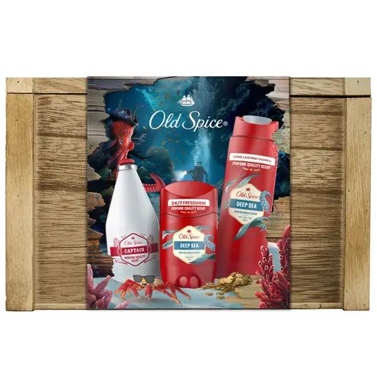 Old Spice Deep Sea Treasure Box подаръчен комплект с три продукта
