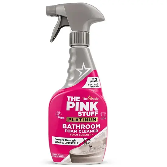 The Pink Stuff Platinum почистваща пяна за баня 750 ml