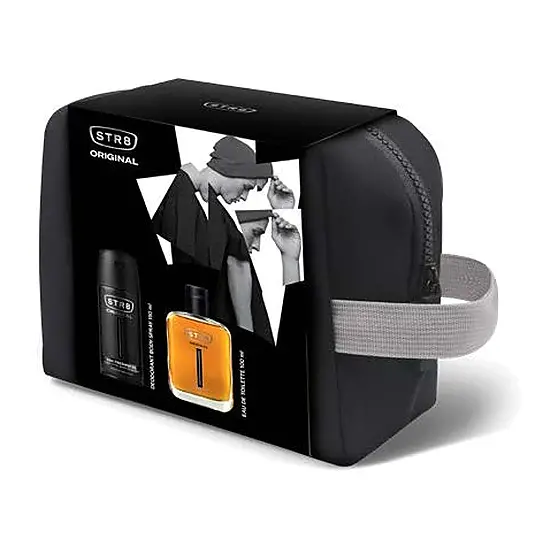 STR8 ORIGINAL подаръчен комплект тоалетна вода 100 ml, део спрей 150 ml и несесер
