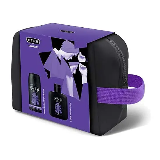 STR8 GAME подаръчен комплект тоалетна вода 100 ml, део спрей 150 ml и несесер