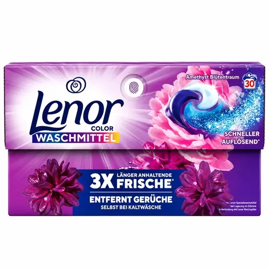 Lenor Amethyst Blütentraum Color капсули за пране 30 бр.
