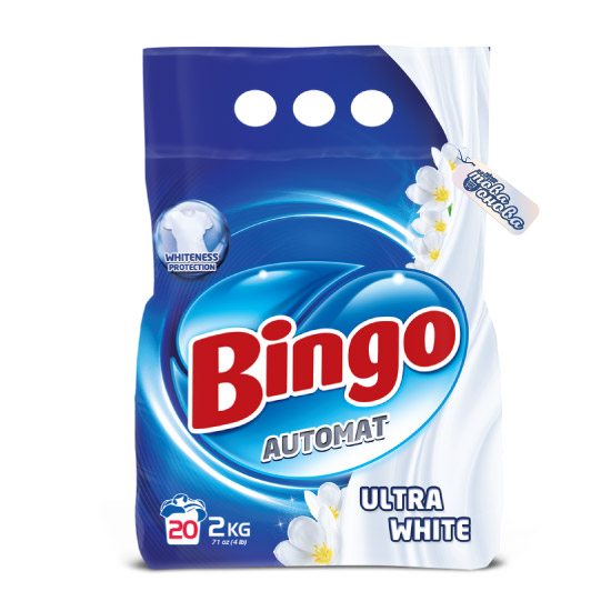 Bingo прах за пране Ultra White