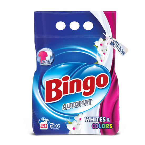 Bingo прах за пране White & Colors